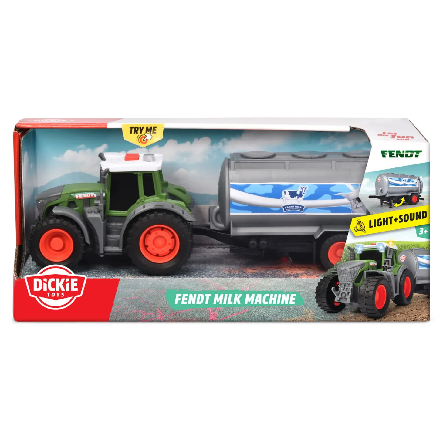 Majorette Fendt Tractor Melk Machine