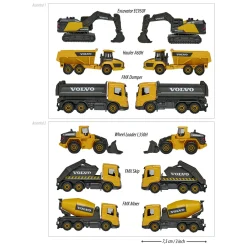 Majorette Volvo Werkvoertuigen, 3st.