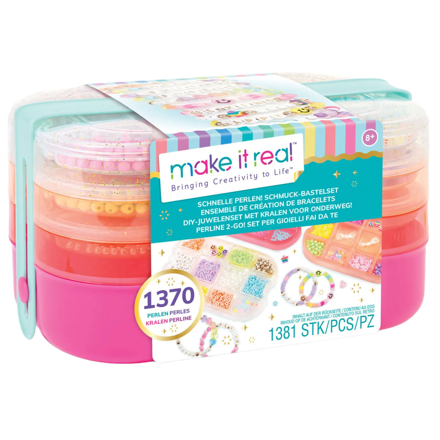 Make it Real - Sieradenkoffer met Kralen, 1370 Kralen