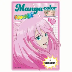 Manga Color Kawaii en Stickers Kleurboek