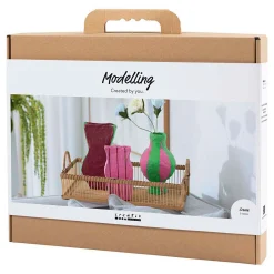 Maxi hobbyset Boetseren Vazen van Papier-Mache