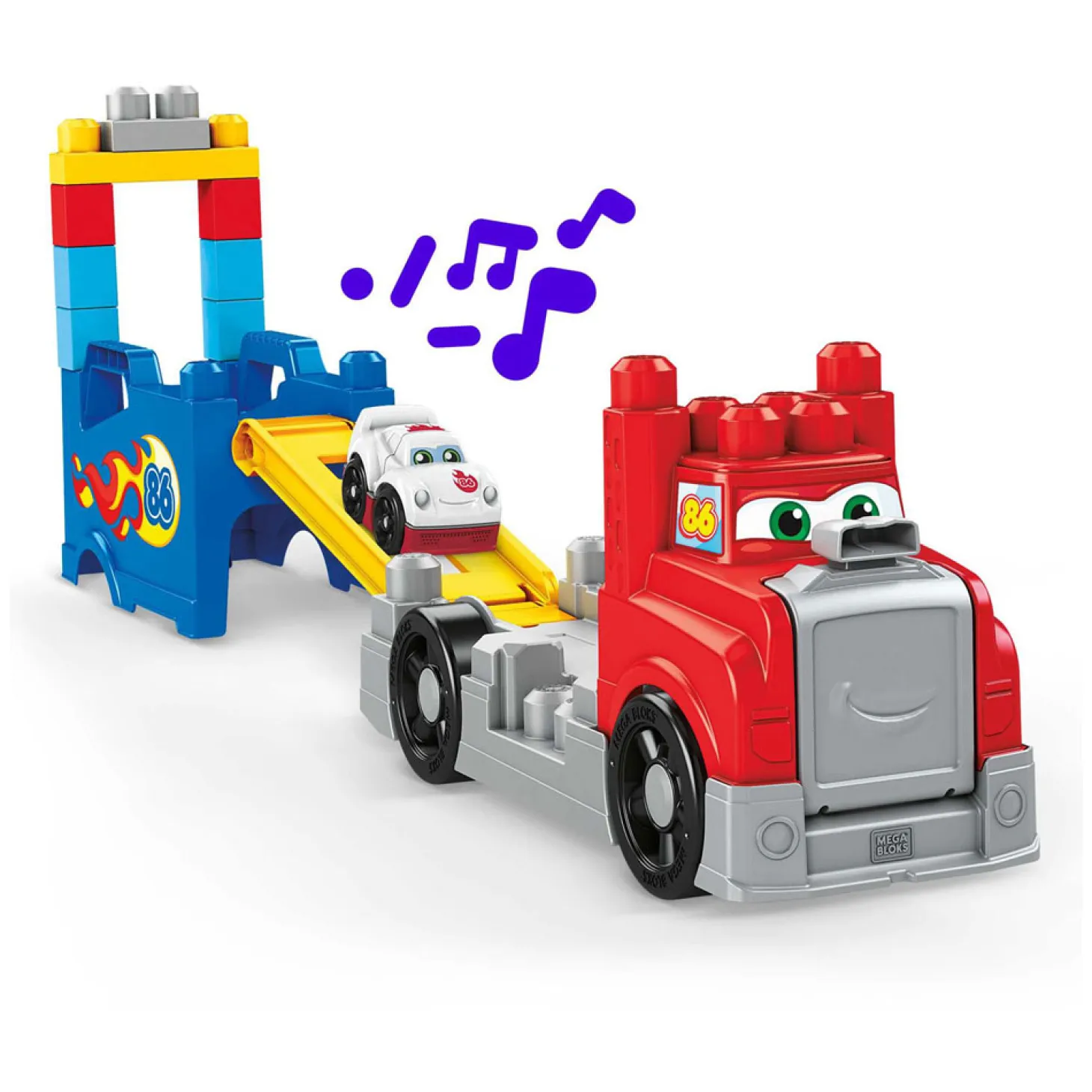 Mega Bloks Bouw- en Racetruck - 16dlg.