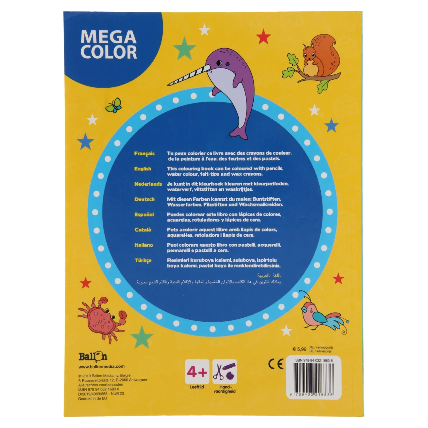 Mega Color Kleurboek 4+