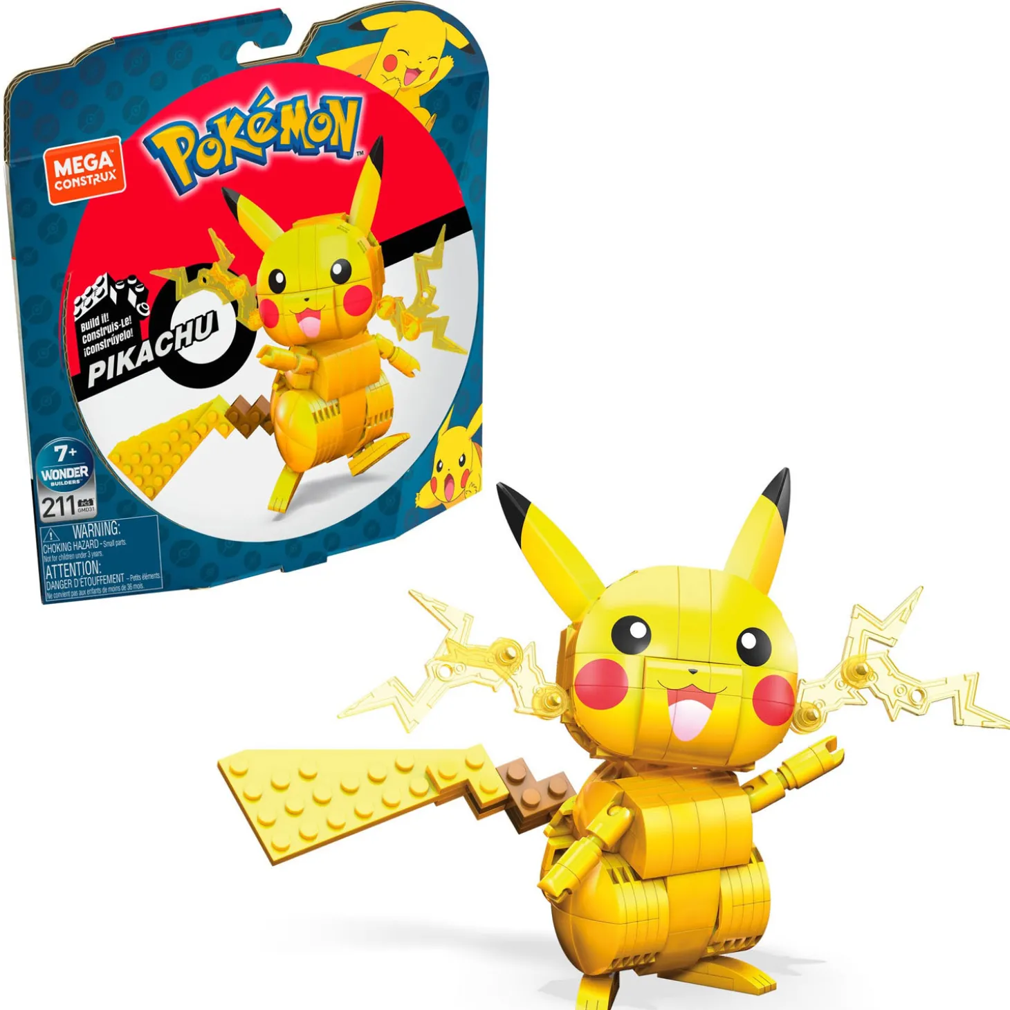 Mega Construx Bouwset Pokémon - Pikachu - 211dlg.