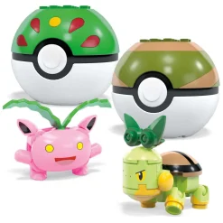 Mega Construx Pokémon Bouwset - Bulbasaur, Turtwig, Hoppip en Oddish