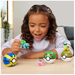 Mega Construx Pokémon Bouwset - Bulbasaur, Turtwig, Hoppip en Oddish