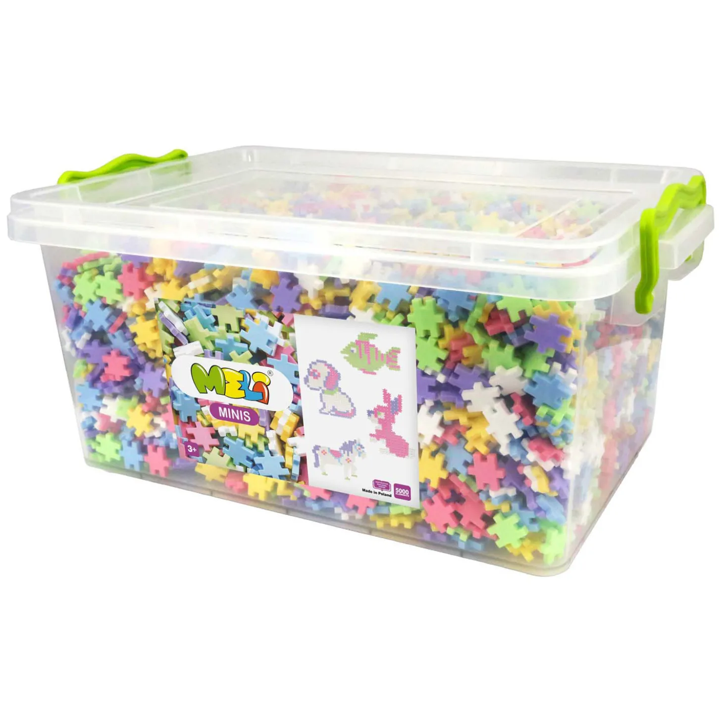 Meli Minis Pastel Bouwblokken, 5000dlg.