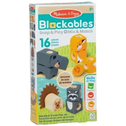 Melissa & Doug - Blockables Speelset Bosvriendjes - 16dlg.