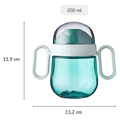 Mepal Antilekbeker 2.0 Mio 200 ml - Deep Turquoise