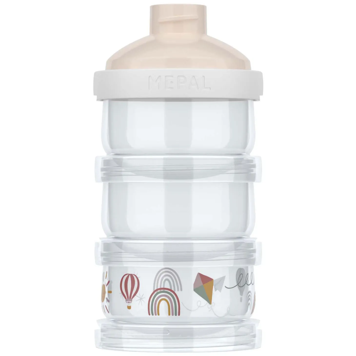 Mepal Melkpoedertoren Mio - Sunshine & Rainbow, 3dlg.