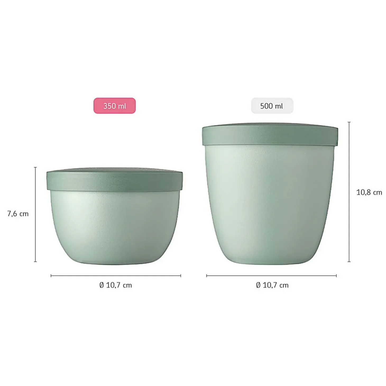 Mepal Snackpot Ellipse 350 ml - Nordic Sage