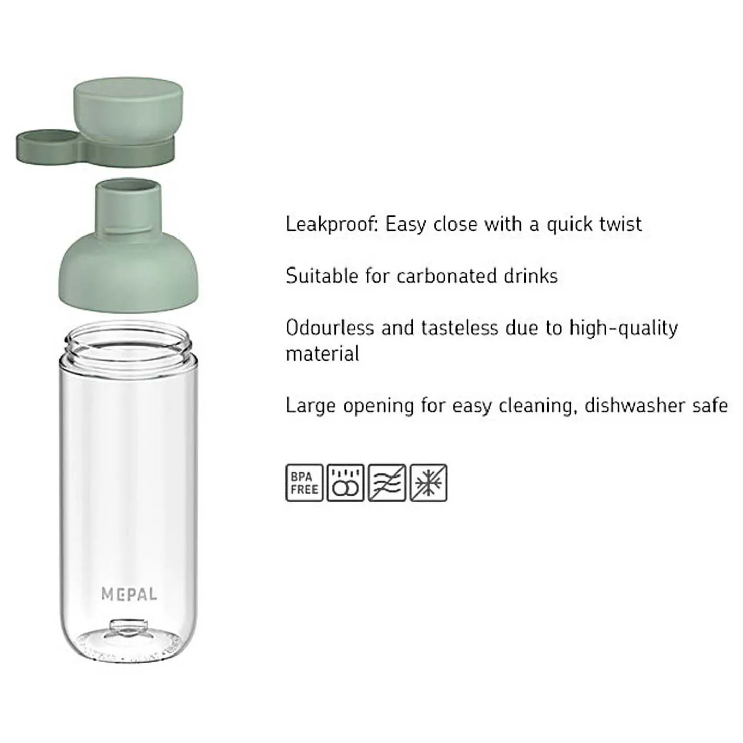Mepal Waterfles Vita 500 ml - Nordic Sage