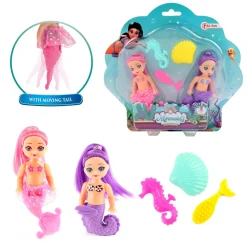 Mermaids Zeemeerminpop met Accessoires, 12cm