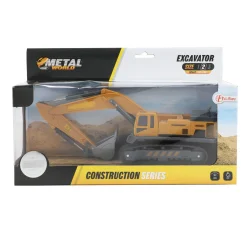 METAL Bouwvoertuig Graafmachine met rupsbanden, 1:55