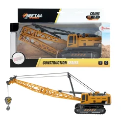 METAL Bouwvoertuig -kraanwagen mt rupsbanden 1:55