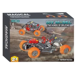 Metalen Constructieset 2in1 Pull Back, 147dlg.