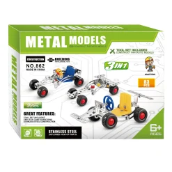 Metalen Constructieset Voertuigen 3in1