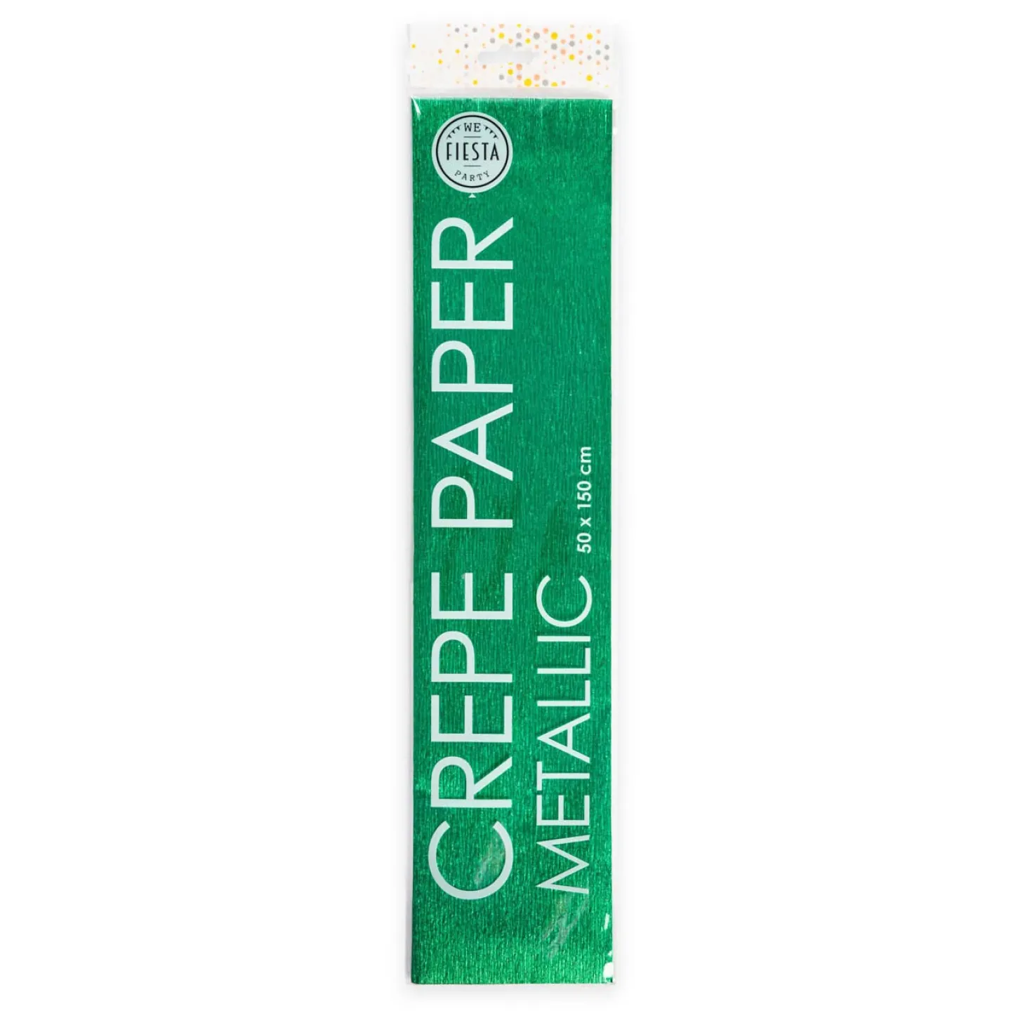 Metallic Crepepapier Groen, 50x150cm