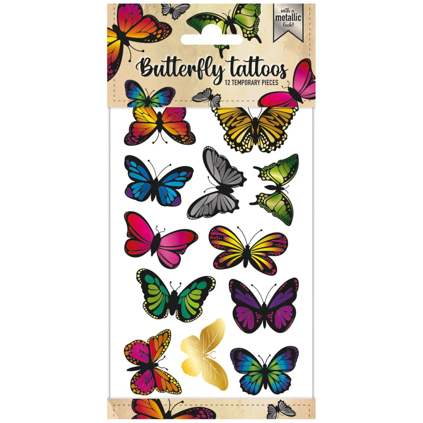 Metallic Tattoos - Vlinders