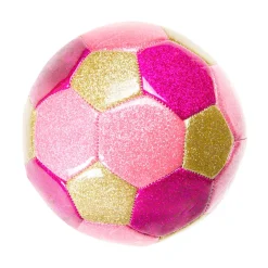 Metallic Voetbal Roze, 15cm