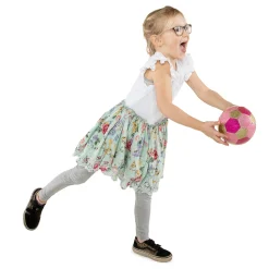 Metallic Voetbal Roze, 15cm