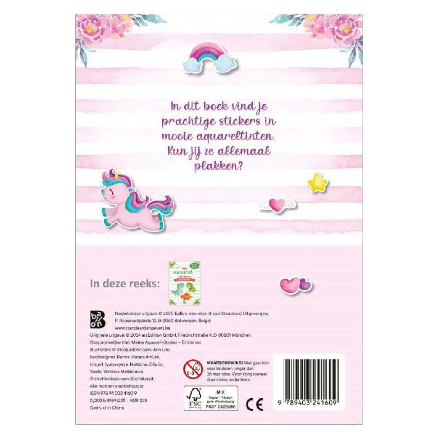 Mijn Aquarelstickers - Eenhoorns