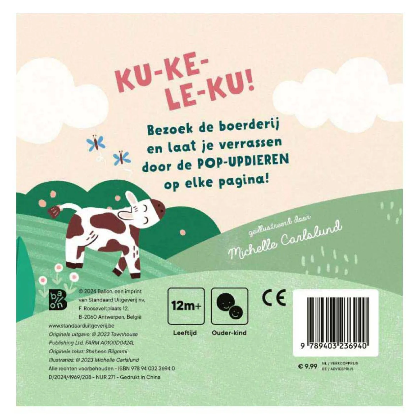 Mijn Eerste Pop-upboekje: Op de Boerderij 12m+