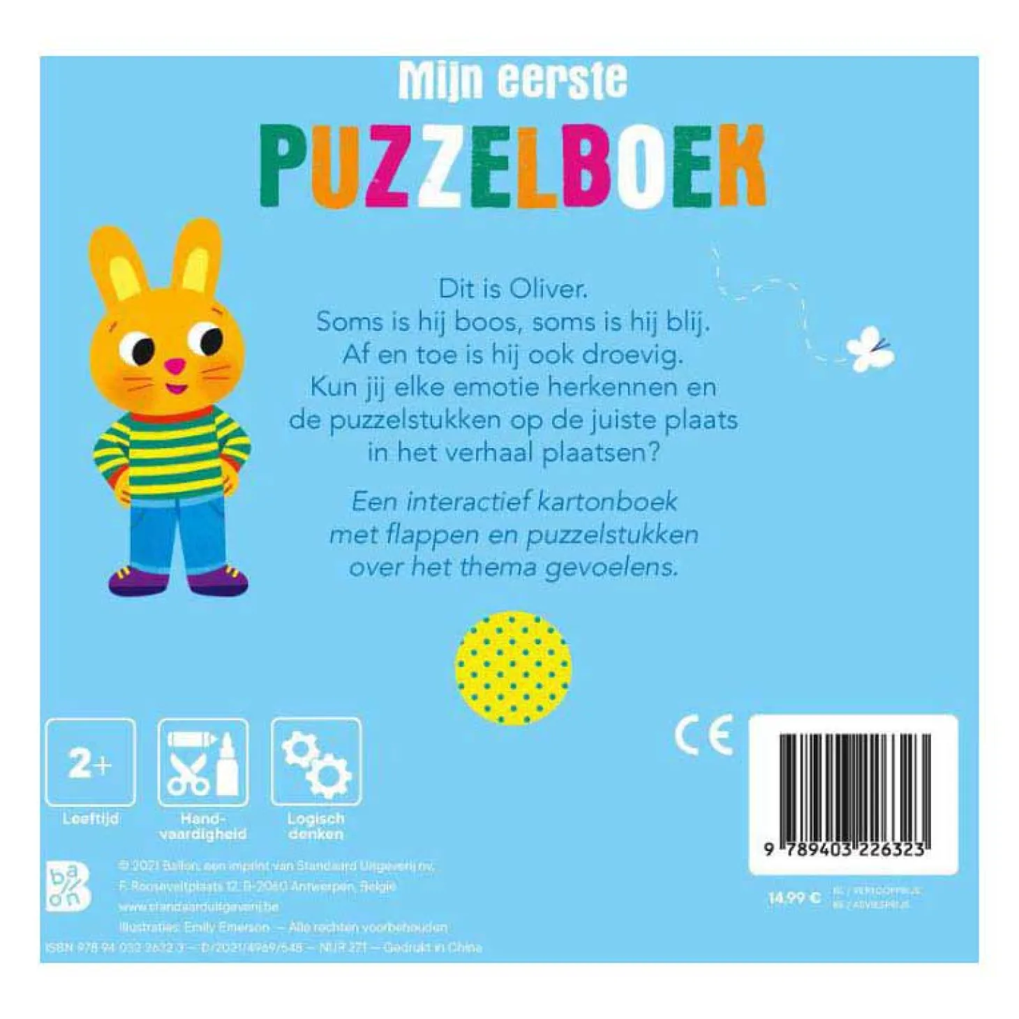 Mijn Eerste Puzzelboek - Blij, Bang, Boos 6m+