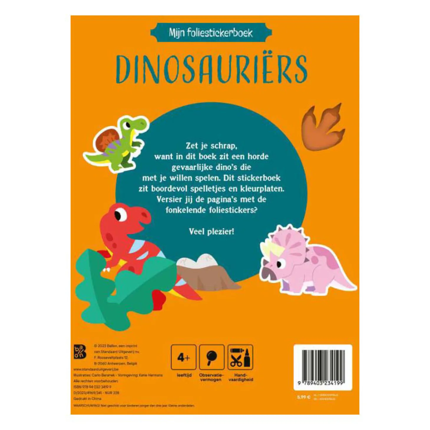 Mijn Foliestickerboek Dinosauriers