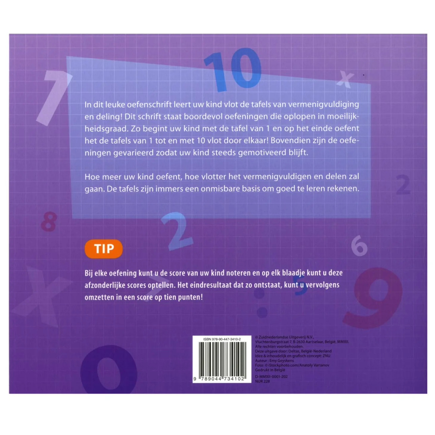 Mijn oefenschrift de Tafels 7-8 jaar