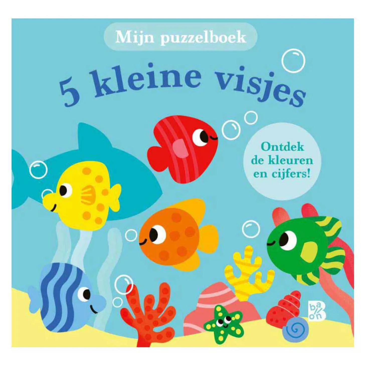 Mijn Puzzelboek - 5 Kleine Visjes 18m+