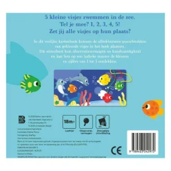 Mijn Puzzelboek - 5 Kleine Visjes 18m+