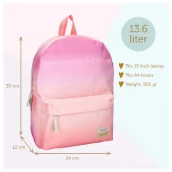 Milky Kiss Rugzak Love and Laughter Roze