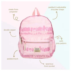 Milky Kiss Rugzak Love And Laughter - Roze