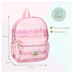 Milky Kiss Rugzak Love And Laughter - Roze