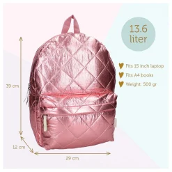 Milky Kiss Rugzak Lush Life Roze Metallic