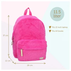 Milky Kiss Rugzak The Wow Factor Fluffy Roze