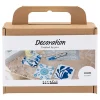 Mini Hobbyset Decoratie Porseleinen Onderzetters Blauw
