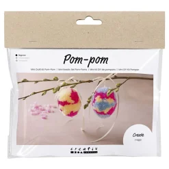 Mini Hobbyset Pompom Ei, 2st. Pasen