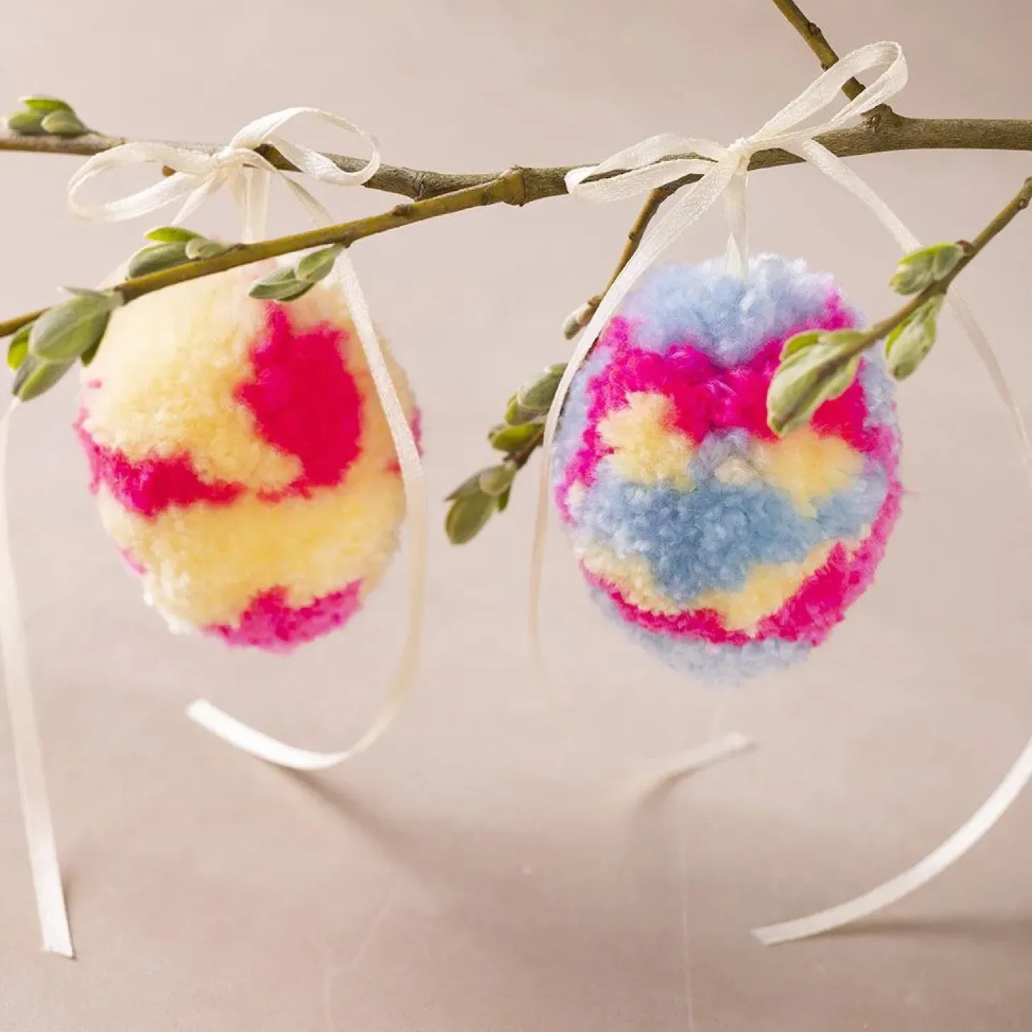 Mini Hobbyset Pompom Ei, 2st. Pasen