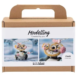 Mini Hobbyset Robot Boetseren Grijs en Roze