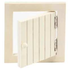 Mini Houten Zolderluik En Touwladder