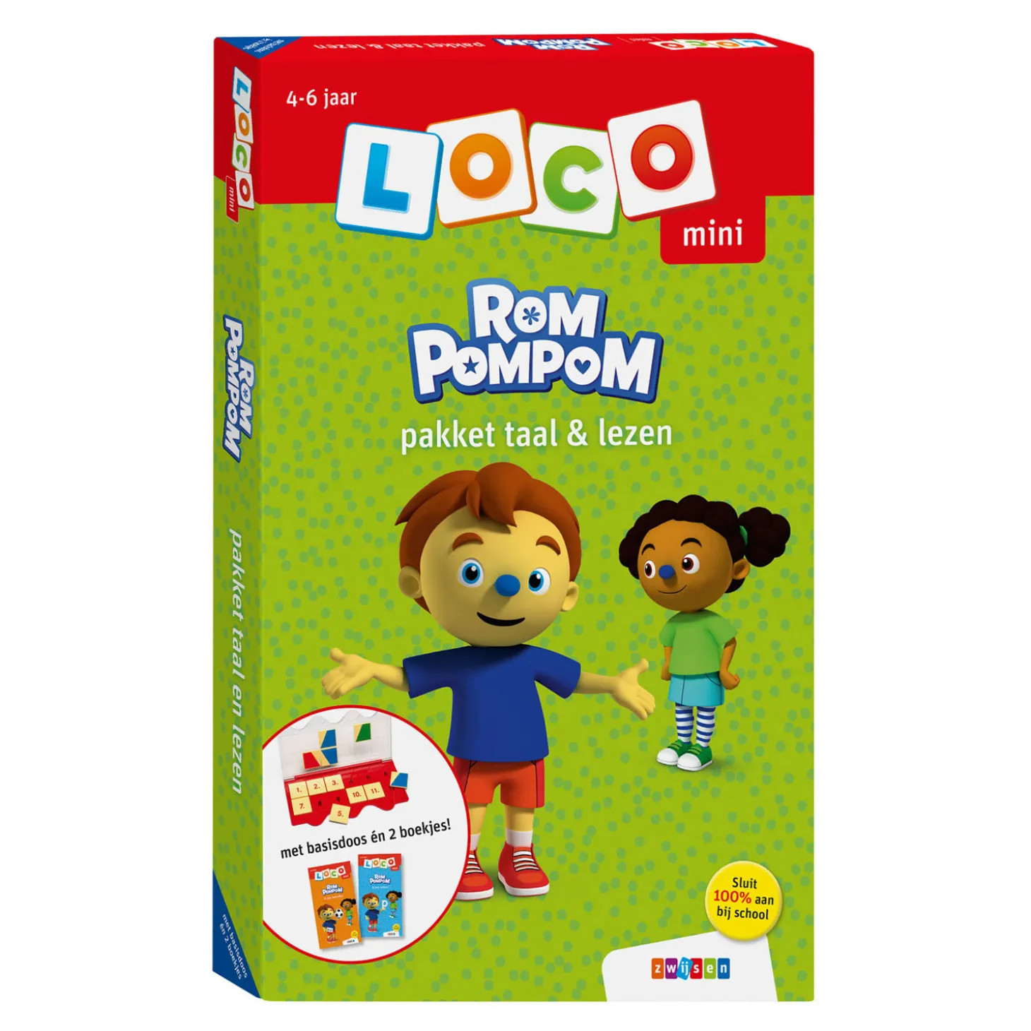 Mini Loco - Rompompom Pakket Taal & Lezen (4-6 jaar)