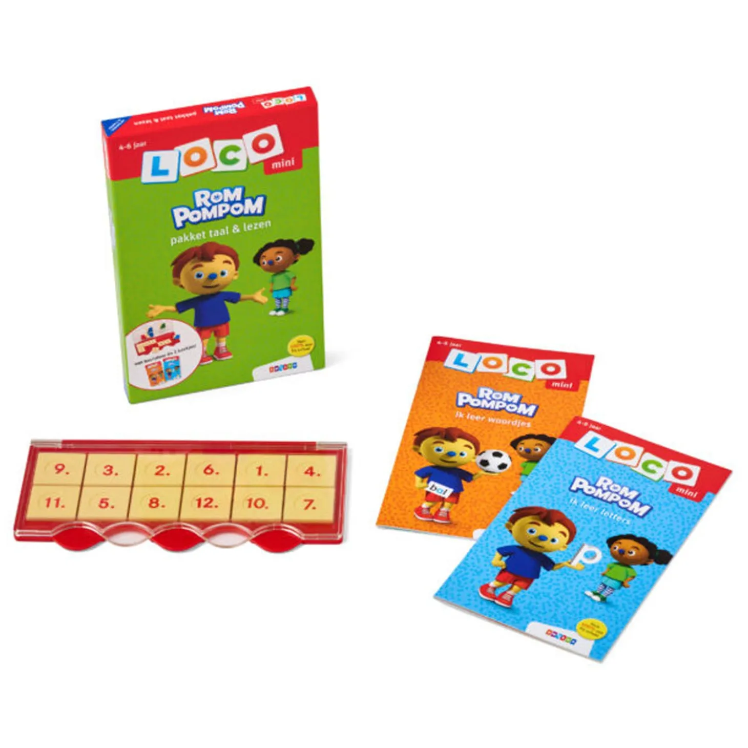 Mini Loco - Rompompom Pakket Taal & Lezen (4-6 jaar)