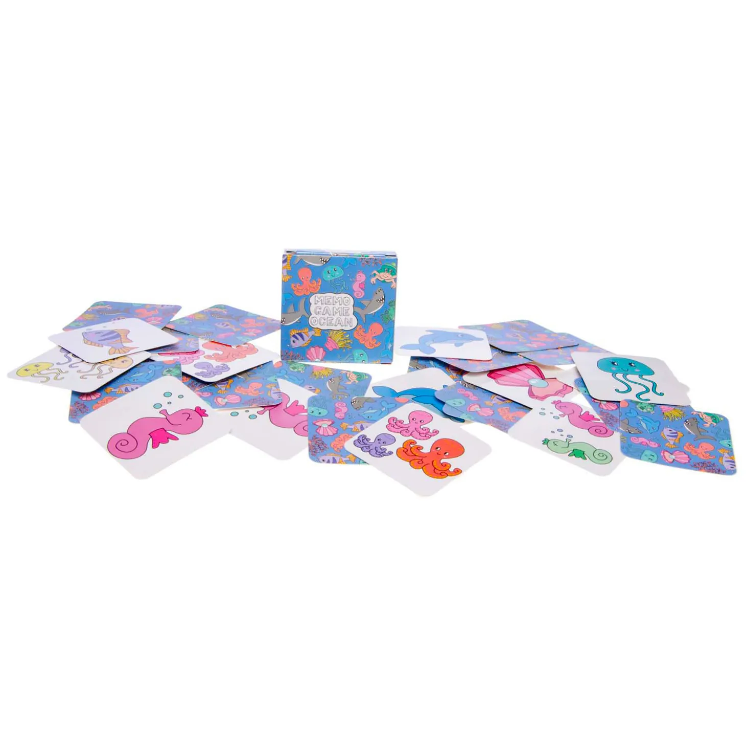 Mini Memospel Zeedieren, 28 Kaarten