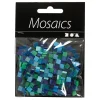 Mini Mozaiek Blauw/Groen 5x5mm, 25 gram