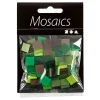 Mini Mozaiek Groen Glitter 10x10mm, 25 gram