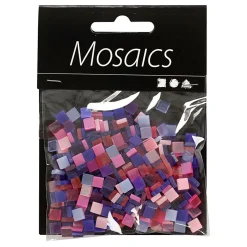 Mini Mozaiek Paars 10x10mm, 25 gram