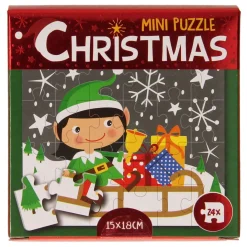 Mini Puzzel Kerst, 24st.