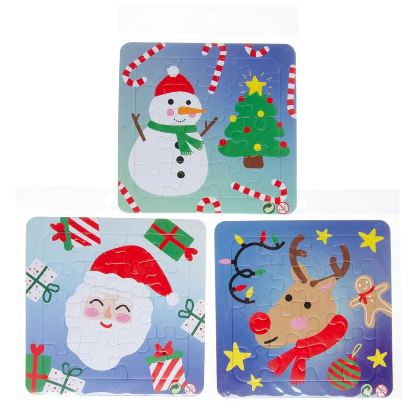 Mini Puzzeltje Kerst, 16st.